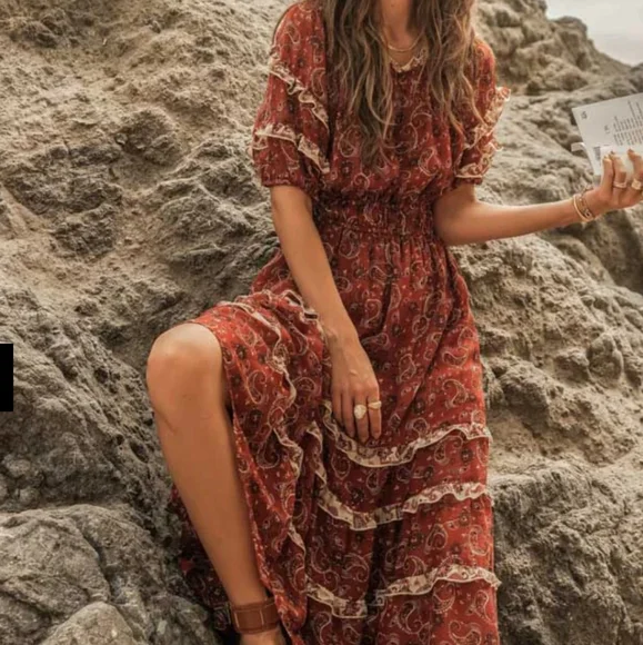by the river maxi dress anthropology by the River | Dresses | By The River Bohemian Maxi Dress Size  L
